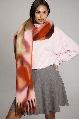 BY ANTHROPOLOGIE BRUSHED WOVEN SCARF 