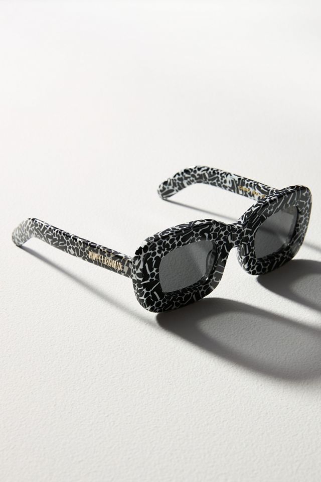 Poppy Lissiman Stevie Cow-Print Sunglasses | Anthropologie display picture 3