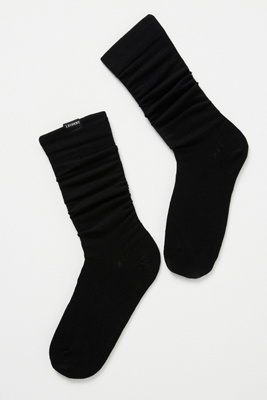 Lechery Classic Woven Tab Knee-high Socks In Black