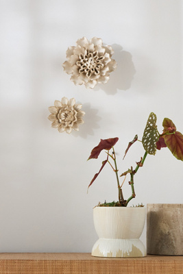 Cream Ceramic Flower Gallery Wall Charm | AnthroHome