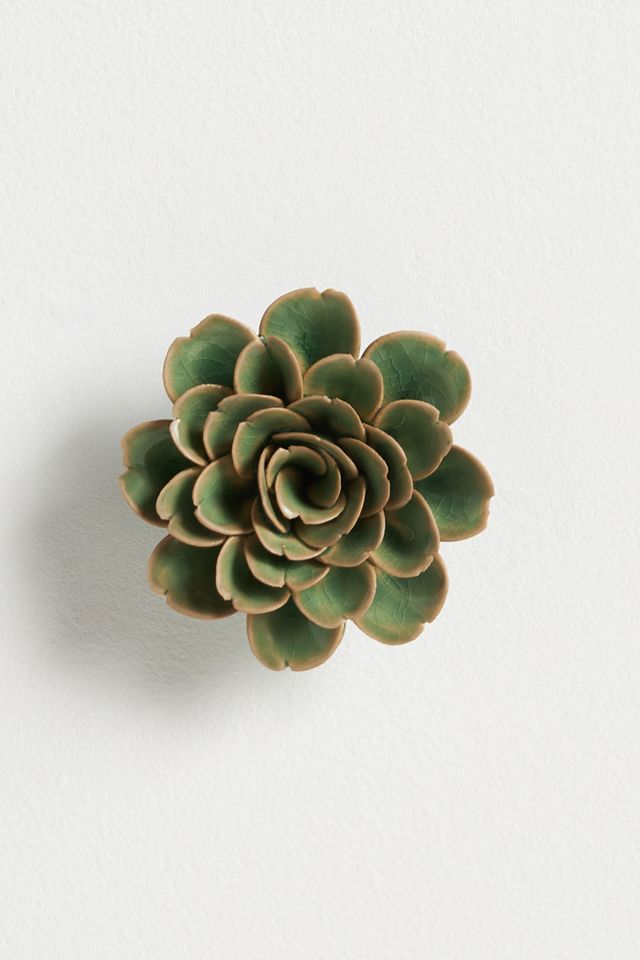 Green Ceramic Flower Gallery Wall Charm #1