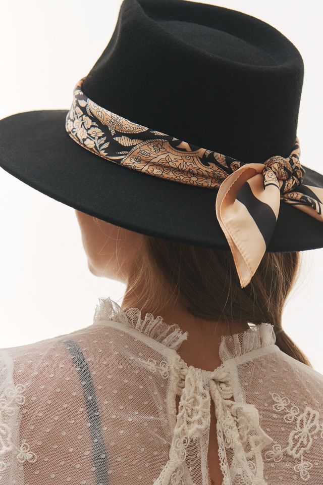 Anthropologie Scarf Trimmed Rancher Hat Scarf-Trimmed Rancher Hat | Anthropologie UK main image 4
