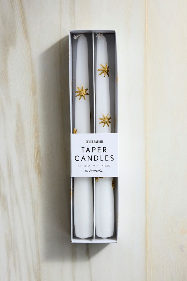 Gold Confetti Taper Candles, Set of 2 #1