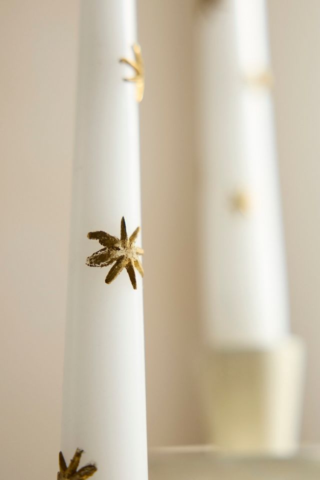 Gold Confetti Taper Candles, Set of 2 #2