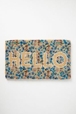 Seasonal Greetings Printed Coir Doormat