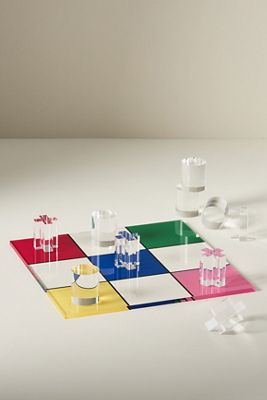 Lucite Tic Tac Toe Board Game 