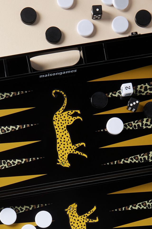 Lucite Backgammon Board Game #1