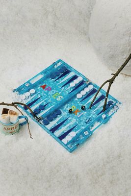 Lucite Backgammon Board Game