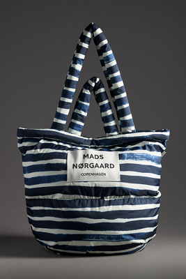 Shop Mads Nørgaard Pillow Bag In Blue