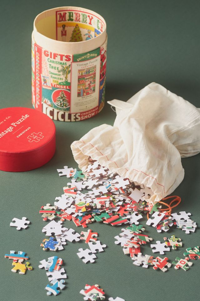Cavallini & Co. 500 Piece Vintage Christmas Puzzle #1