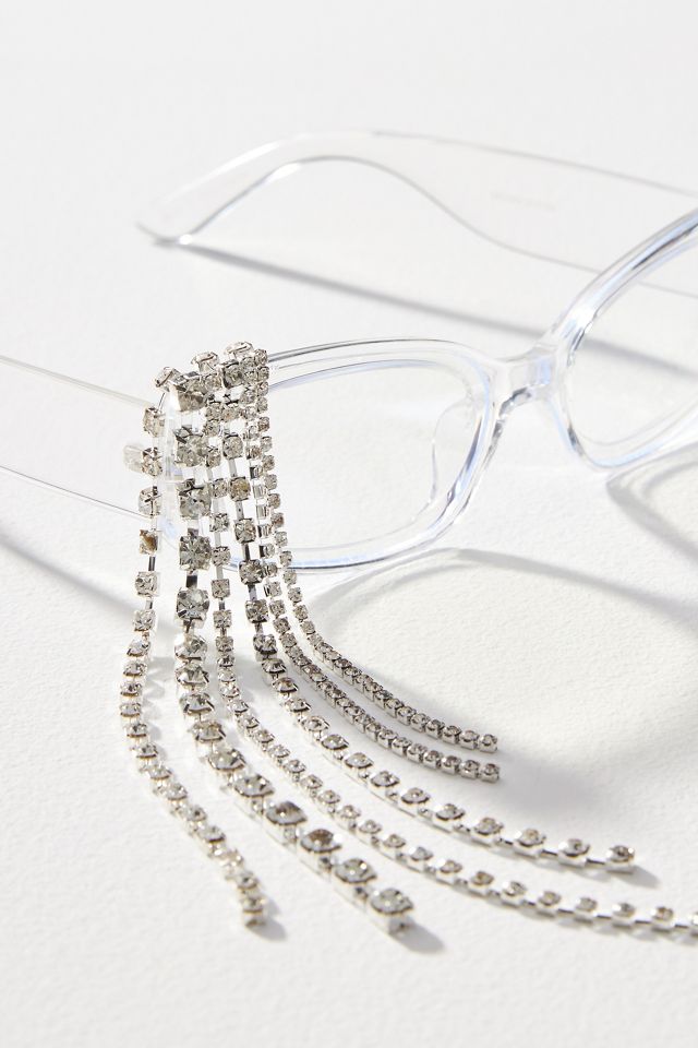 Rhinestone Dangle Readers #3