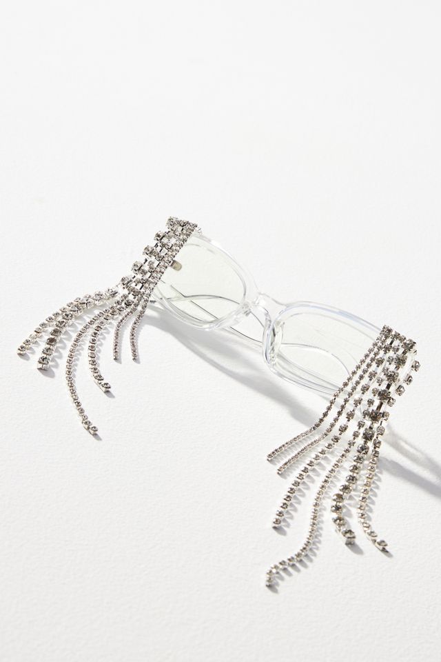 Rhinestone Dangle Readers #1