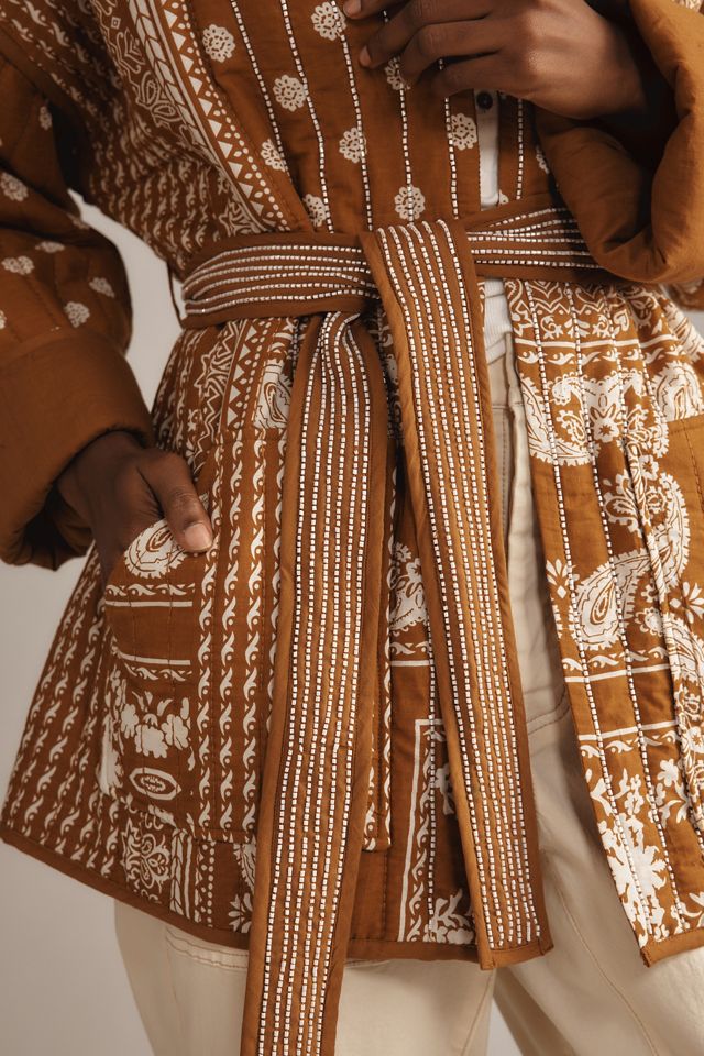 By Anthropologie Embellished Quilted Jacket #3