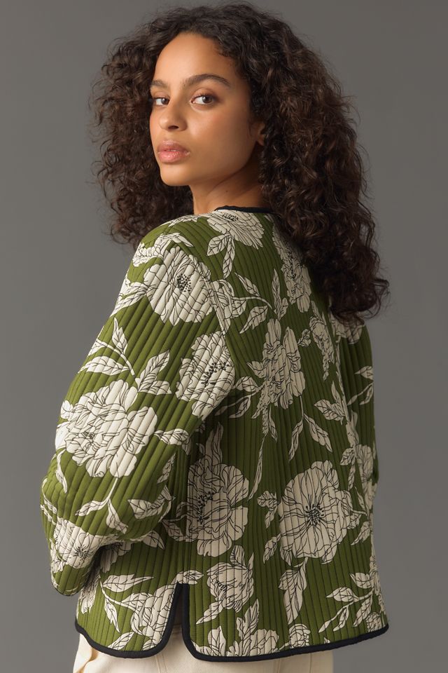 By Anthropologie Quilted Reversible Jacket #1