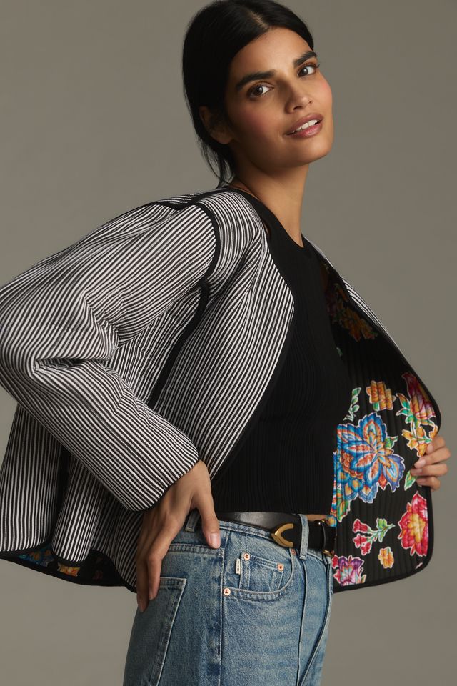 Von Anthropologie Gesteppte Wendejacke #3