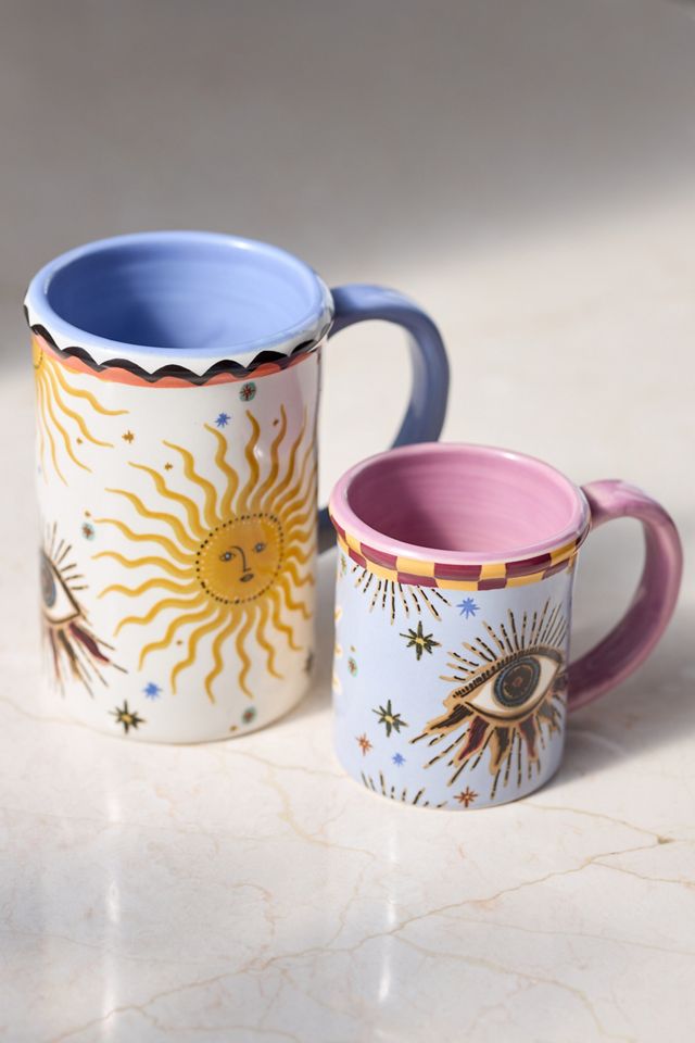 Handpainted Fortune Stoneware Mug #3