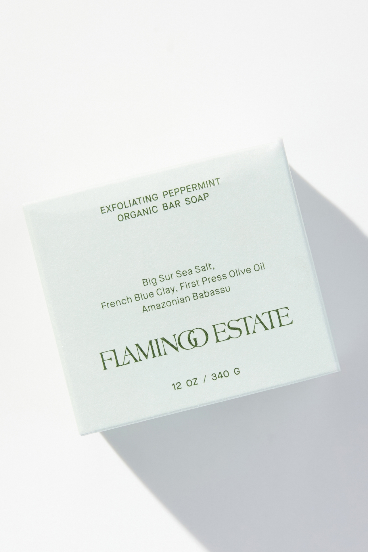 Flamingo Estate Exfoliating Peppermint Soap Brick