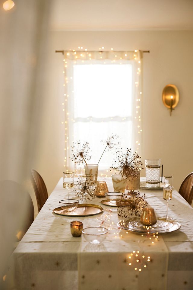 Starry Gold Rim Flutes, Set of 2 #3