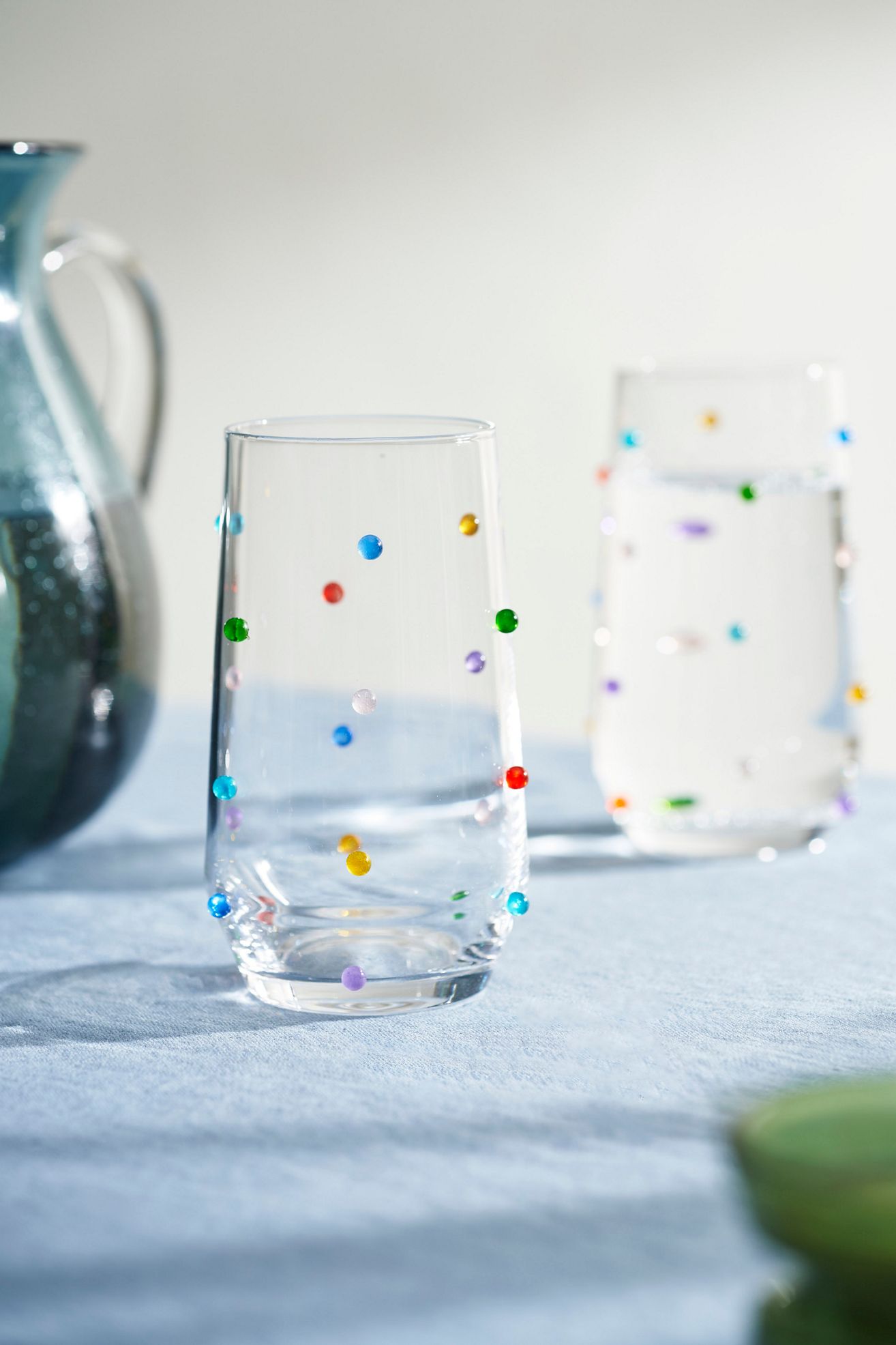 Confetti Highball Glasses, Set of 2 - Multi, One Size