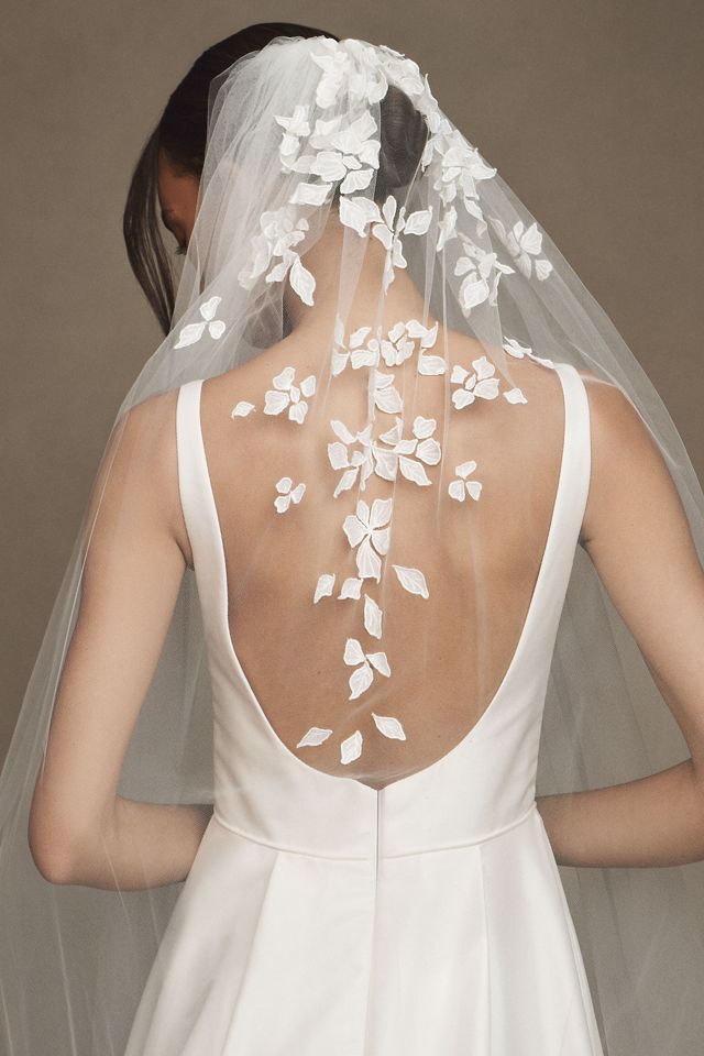 Enaura Scattered Petals Cathedral Veil #3