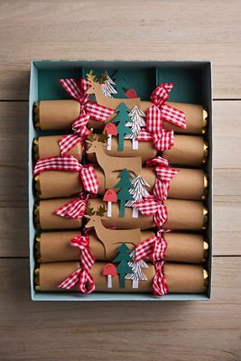 Woodland Party Crackers, Set of 6