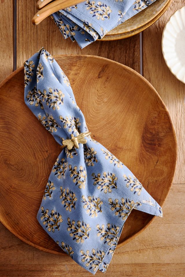 Samira Cotton Napkins, Set of 4 Blue #1