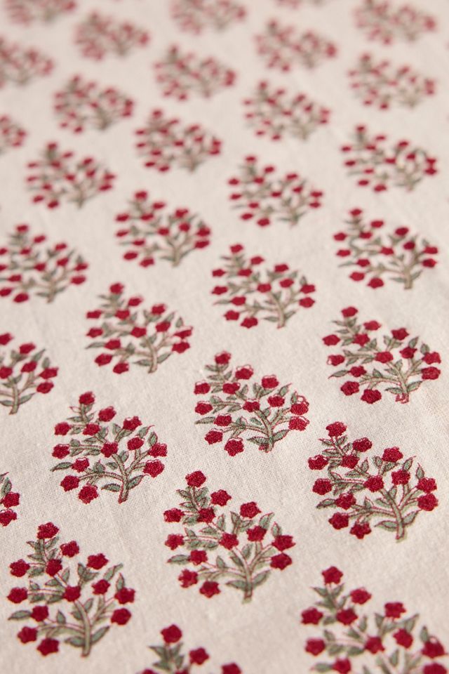 Samira Cotton Tablecloth, Scarlet #1