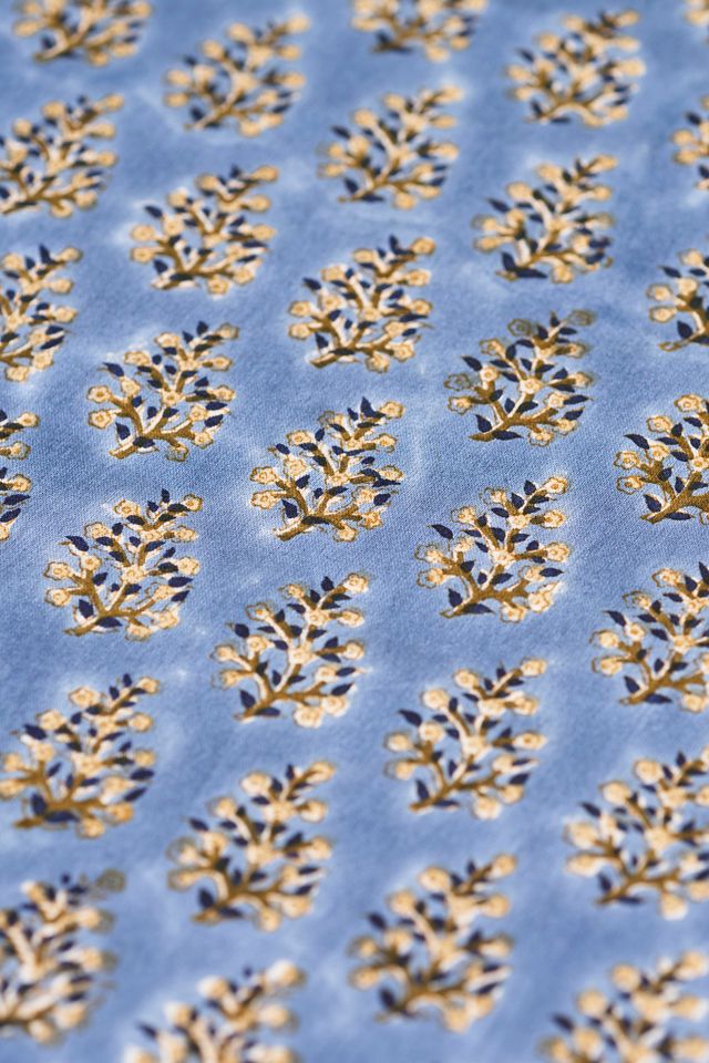 Samira Cotton Tablecloth, Blue #1