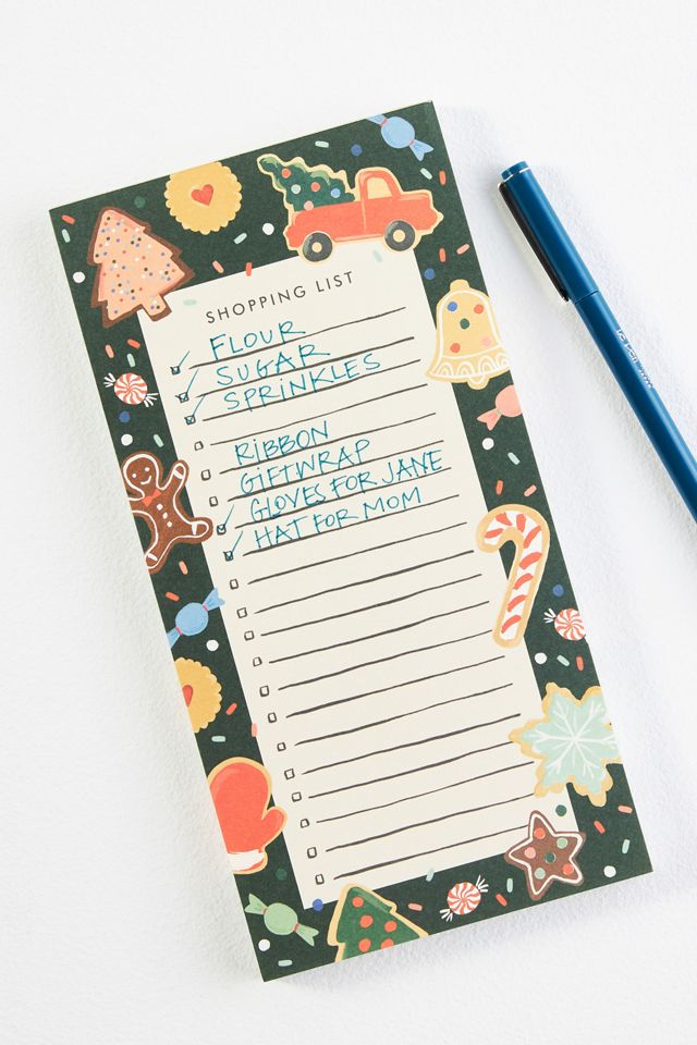 Rifle Paper Co. Christmas Cookies Market NotePad #1