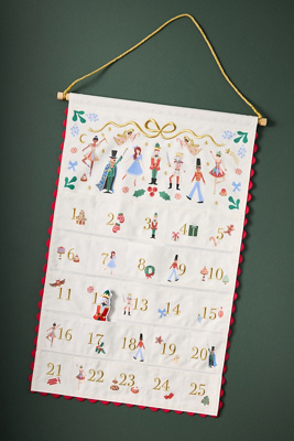 Rifle Paper Co. Nutcracker Holiday Hanging Advent Calendar