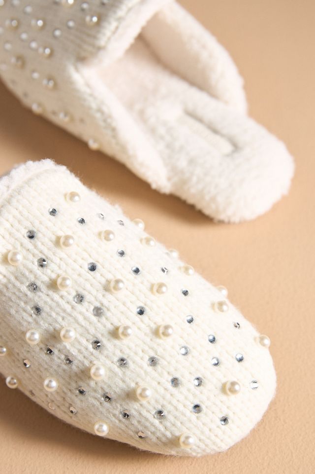 Maeve Embellished Knit Slippers #2