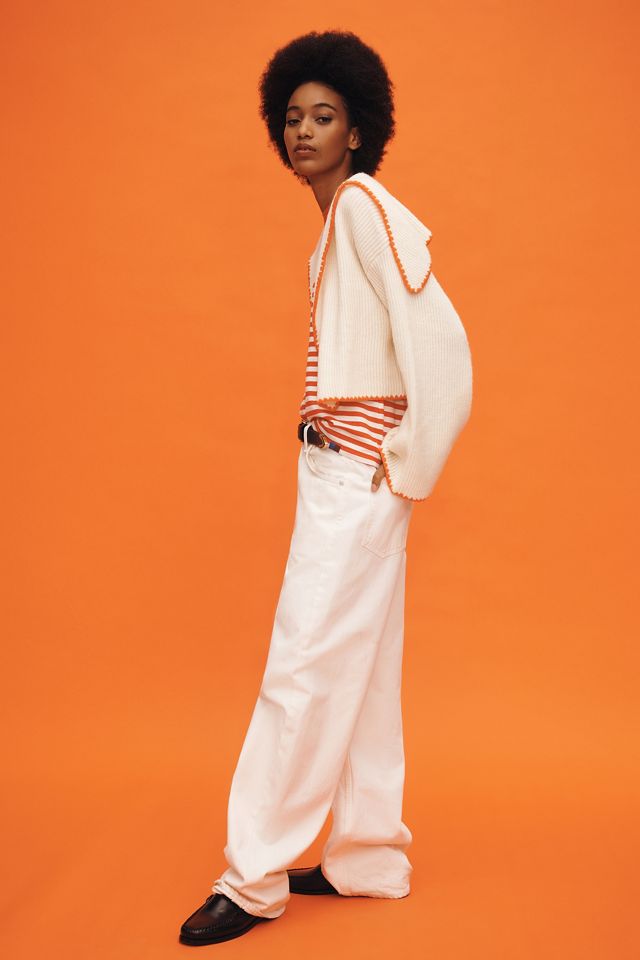 Maeve Whipstitch Cardigan Sweater | Anthropologie