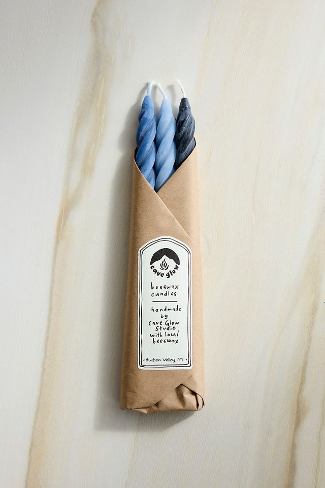 Twisty Taper Candles, Set of 3 Midnight Mix #1
