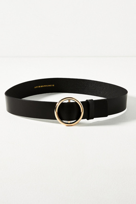 By Anthropologie Adjustable Ring Belt In Black