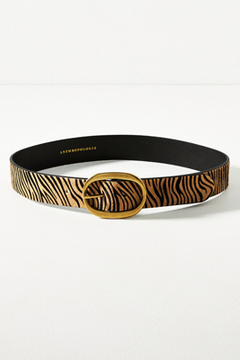 By Anthropologie Oval Buckle Belt In Multicolor