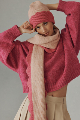Maeve Scallop-Edge Scarf | Anthropologie