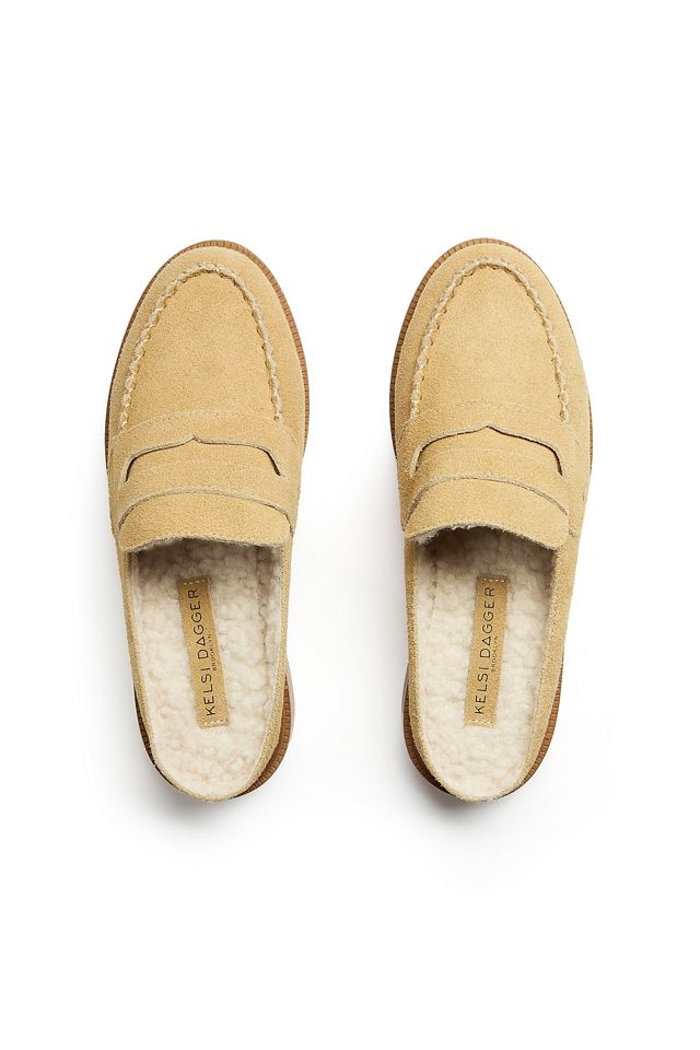 Kelsi Dagger Brooklyn Faux-Fur Lock Loafer Mules #1
