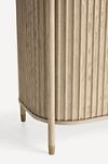 Isla Fluted Wood Bar Cabinet