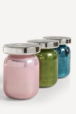 Anthropologie Noelle Glass Round Side Table