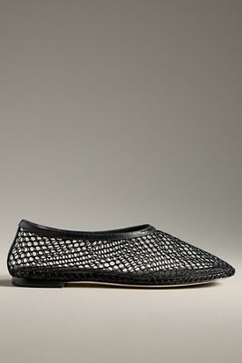 【AAKE】RIBBON MESH FLAT SHOES Amazon.com | Adrizzlein Mesh Ballet Flats for Women White