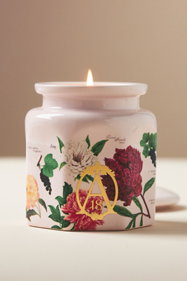 Apothecary 18 By Anthropologie Apothecary 18 Floral Peony Blush Ceramic Jar Candle