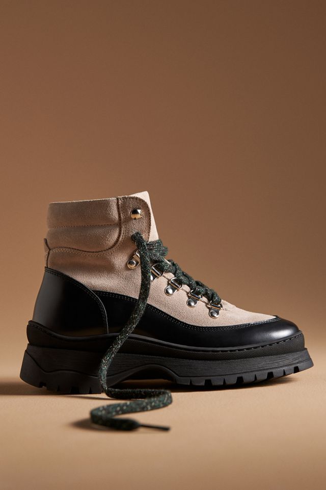 By Anthropologie Chunky-Lace Hiker Boots #1