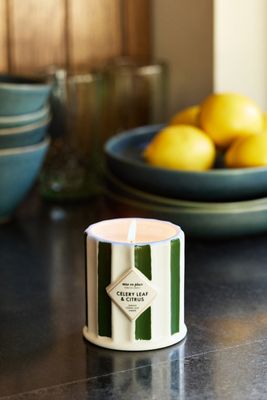 mise en place Woody Celery Leaf & Citrus Ceramic Candle