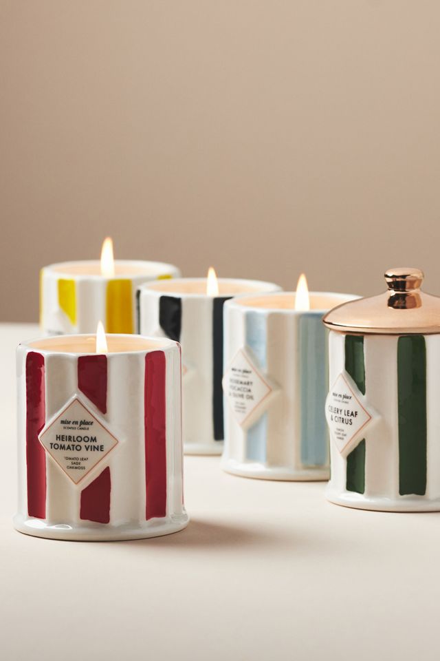 mise en place Gourmand Caramel Café Ceramic Candle