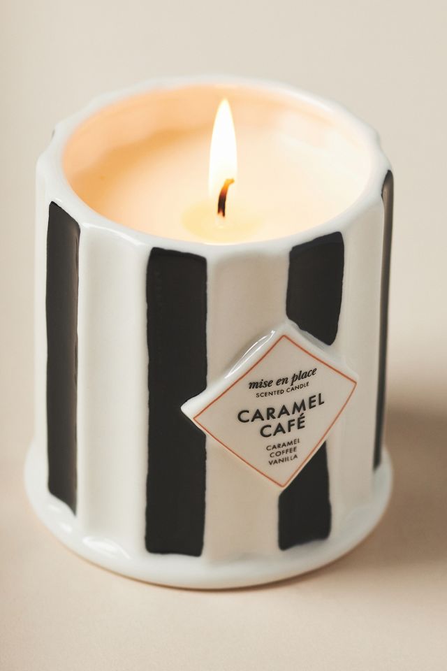 mise en place Gourmand Caramel Café Ceramic Candle