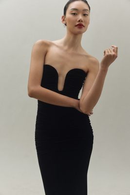 Bardot Elvira Velvet Midi Dress