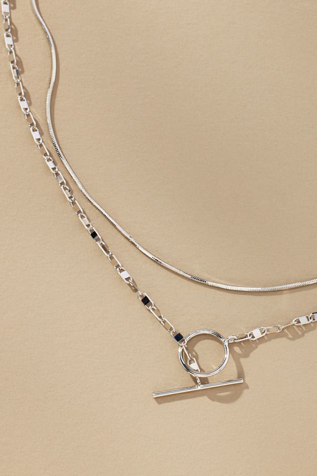 Layered Pull-Through Toggle Necklace #1
