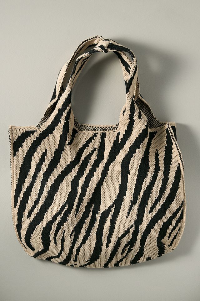 Printed Knit Tote Bag #1