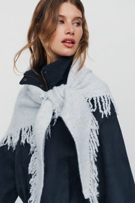 Shay Triangle Fringe Scarf Wrap