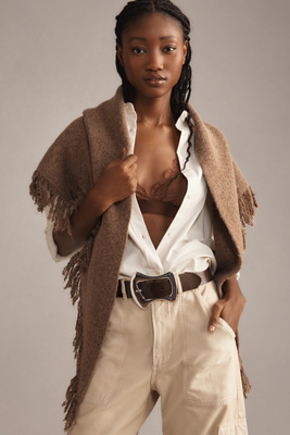 Shay Triangle Fringe Scarf Wrap | Anthropologie